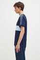 Bavlněné tričko adidas Originals 3-Stripes Panel JD4276 námořnická modř SS25