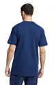 Памучна тениска adidas Originals 3-Stripes Panel тъмносин JD4276