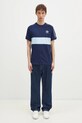 Bavlněné tričko adidas Originals 3-Stripes Panel JD4276 námořnická modř