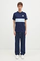 Bavlněné tričko adidas Originals 3-Stripes Panel JD4276 námořnická modř