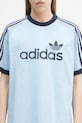 adidas Originals t-shirt Premium Knitted Tee niebieski JN5557