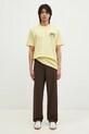 adidas Originals tricou din bumbac Trefoil Series Fashion Elevated JP0197 galben