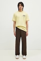 adidas Originals cotton t-shirt Trefoil Series Fashion Elevated JP0197 yellow