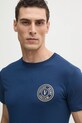 Versace Jeans Couture tricou din bumbac bleumarin 78GAHT00.CJ00T