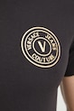 Versace Jeans Couture tricou din bumbac 78GAHT00.CJ00T negru