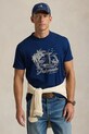 Polo Ralph Lauren t-shirt bawełniany Short Sleeve nadruk granatowy 710958249