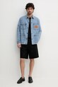 Bavlněné tričko Versace Jeans Couture 78GAH616.J0005 černá SS25