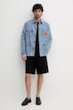 Bavlněné tričko Versace Jeans Couture 78GAH616.J0005 černá SS25