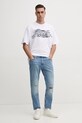 Бавовняна футболка Versace Jeans Couture 78GAH6L1.J0001 білий SS25