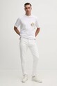 Βαμβακερό μπλουζάκι Versace Jeans Couture 78GAH6RB.JS462 λευκό SS25