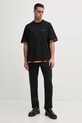 Bavlněné tričko Versace Jeans Couture 78GAH6X1.J0001 černá SS25