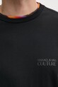 Bavlněné tričko Versace Jeans Couture 78GAH6X1.J0001 černá