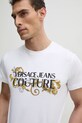 Бавовняна футболка Versace Jeans Couture 78GAHC05.CJ01C білий SS25