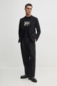 Хлопковая футболка Versace Jeans Couture 78GAHC05.CJ01C чёрный SS25