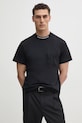 Versace Jeans Couture tricou din bumbac negru 78GAHE03.CJ00E