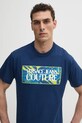 Хлопковая футболка Versace Jeans Couture тёмно-синий 78GAHE04.CJ00E