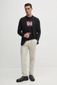Хлопковая футболка Versace Jeans Couture 78GAHE04.CJ00E чёрный SS25
