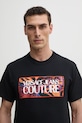 Versace Jeans Couture t-shirt in cotone nero 78GAHE04.CJ00E