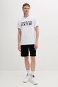 Памучна тениска Versace Jeans Couture 78GAHE05.CJ00E бял SS25
