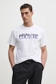 Versace Jeans Couture t-shirt bawełniany biały 78GAHE06.CJ00E