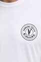 Versace Jeans Couture tricou din bumbac 78GAHE07.CJ00E alb