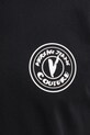 Хлопковая футболка Versace Jeans Couture 78GAHE07.CJ00E чёрный