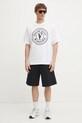 Versace Jeans Couture tricou din bumbac 78GAHE08.CJ00E alb SS25