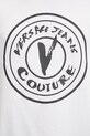 Versace Jeans Couture tricou din bumbac 78GAHE08.CJ00E alb