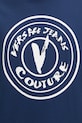 Хлопковая футболка Versace Jeans Couture 78GAHE08.CJ00E тёмно-синий