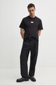 Бавовняна футболка Versace Jeans Couture 78GAHT08.CJ00T чорний SS25