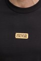 Бавовняна футболка Versace Jeans Couture 78GAHT08.CJ00T чорний
