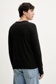 Oblečení Bavlněné tričko s dlouhým rukávem Diesel KIRK-D-BOX T-SHIRT A18029.0LIAD černá