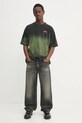 Хлопковая футболка Diesel T-BOXT-R3 T-SHIRT A16121.0SLBQ зелёный SS25