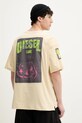 Ruházat Diesel pamut póló T-BOXT-SLITS-R8 T-SHIRT A16162.0PLAT bézs