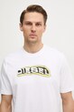 Хлопковая футболка Diesel T-ADJUST-R4 T-SHIRT белый A16397.0GRAI