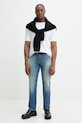 Бавовняна футболка Diesel T-MADJUST-R2 T-SHIRT A16432.0SKAF білий SS25