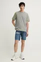 Diesel t-shirt in cotone T-ADJUST-R23 T-SHIRT A16614.0QLAA verde SS25