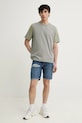 Памучна тениска Diesel T-ADJUST-R23 T-SHIRT A16614.0QLAA зелен SS25