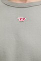 Bombažna kratka majica Diesel T-ADJUST-R23 T-SHIRT A16614.0QLAA zelena