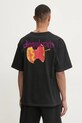 Diesel t-shirt T-BOXT-R18 T-SHIRT bawełna czarny A16689.0AKAK