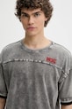 Diesel tricou din bumbac T-HOXT T-SHIRT gri A16916.0PKAN