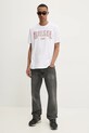 Diesel tricou T-ADJUST-R25 T-SHIRT A17268.0PLAT alb SS25