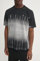 Бавовняна футболка Diesel T-ADJUST-R21 T-SHIRT чорний A17801.0SLBQ