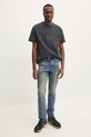 Бавовняна футболка PURPLE BRAND HWT JERSEY SS TEE P117.HBLW125 сірий SS25