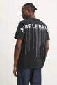 Хлопковая футболка PURPLE BRAND HWT JERSEY SS TEE чёрный P117.HBWD125