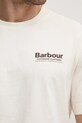 Barbour t-shirt bawełniany beżowy MTS1382WH32