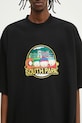 Памучна тениска VETEMENTS Southpark Oversized черен UA66TR610B