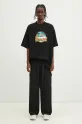 VETEMENTS t-shirt bawełniany Southpark Oversized UA66TR610B czarny