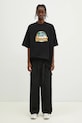 Памучна тениска VETEMENTS Southpark Oversized UA66TR610B черен