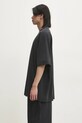 VETEMENTS cotton t-shirt Drip Metal Oversized UA66TR660B black SS25